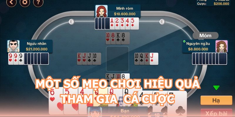 Một số mẹo chơi hiệu quả tham gia cá cược